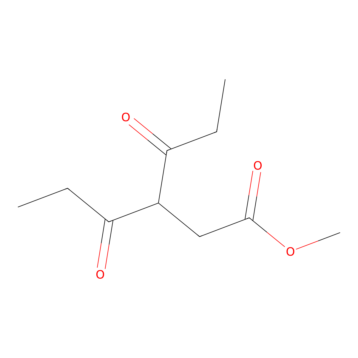 Methyl 4-oxo-3-propanoylhexanoate molecular structure, CAS 1258652-40-2