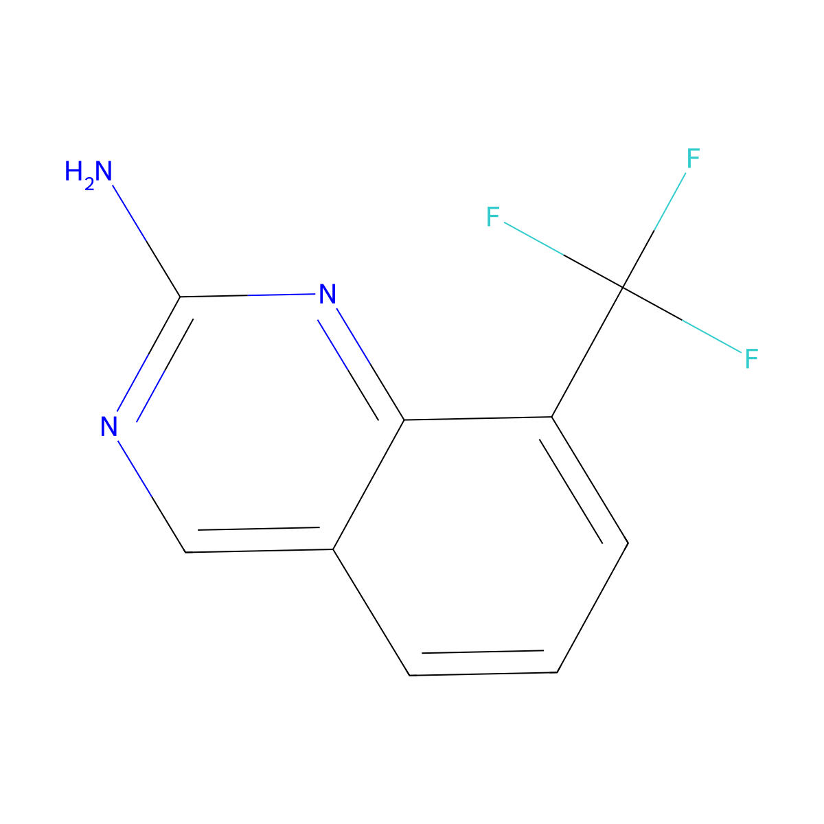 8-(Trifluoromethyl)quinazolin-2-amine molecular structure, CAS 1258652-66-2