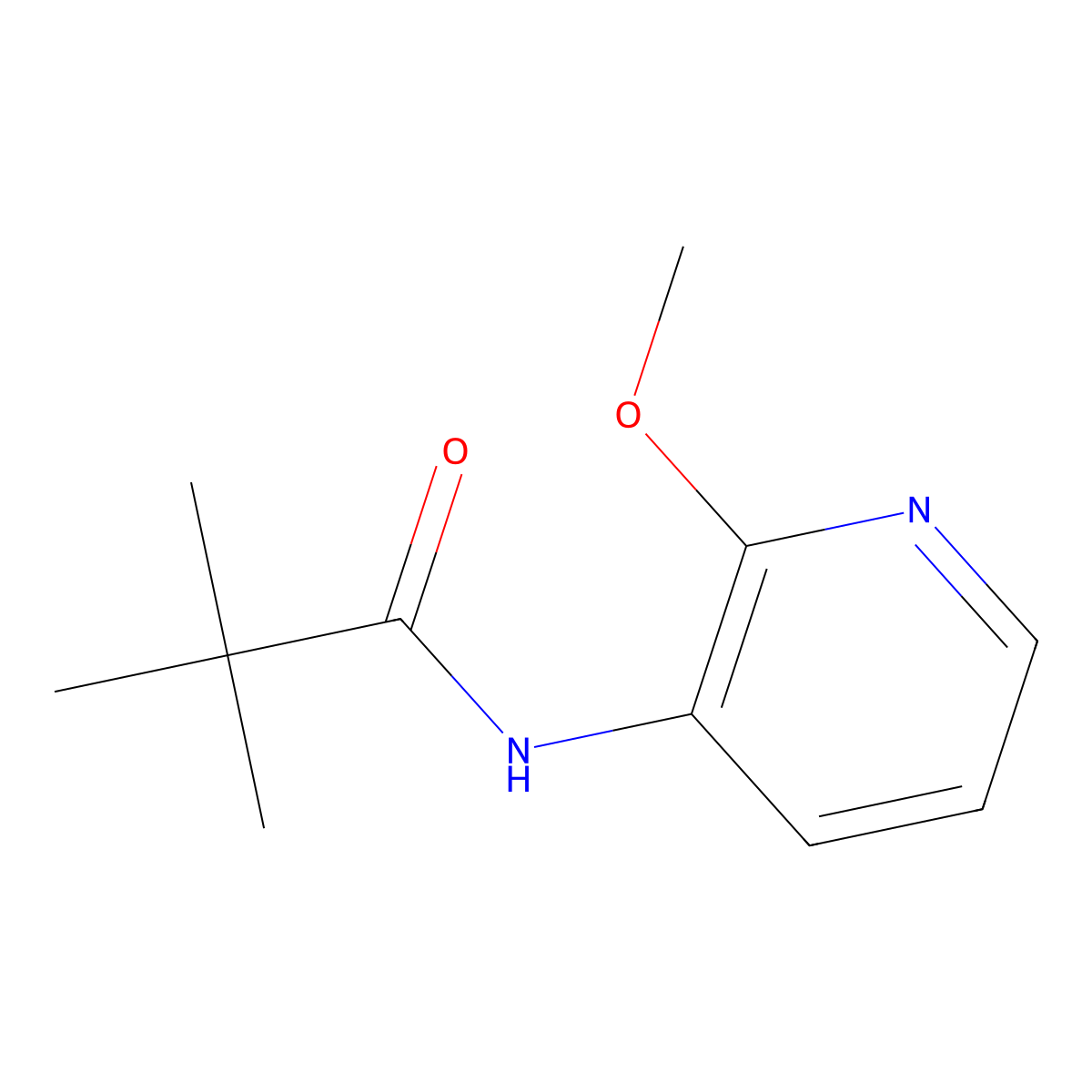 N-(2-Methoxypyridin-3-yl)pivalamide molecular structure, CAS 125867-19-8