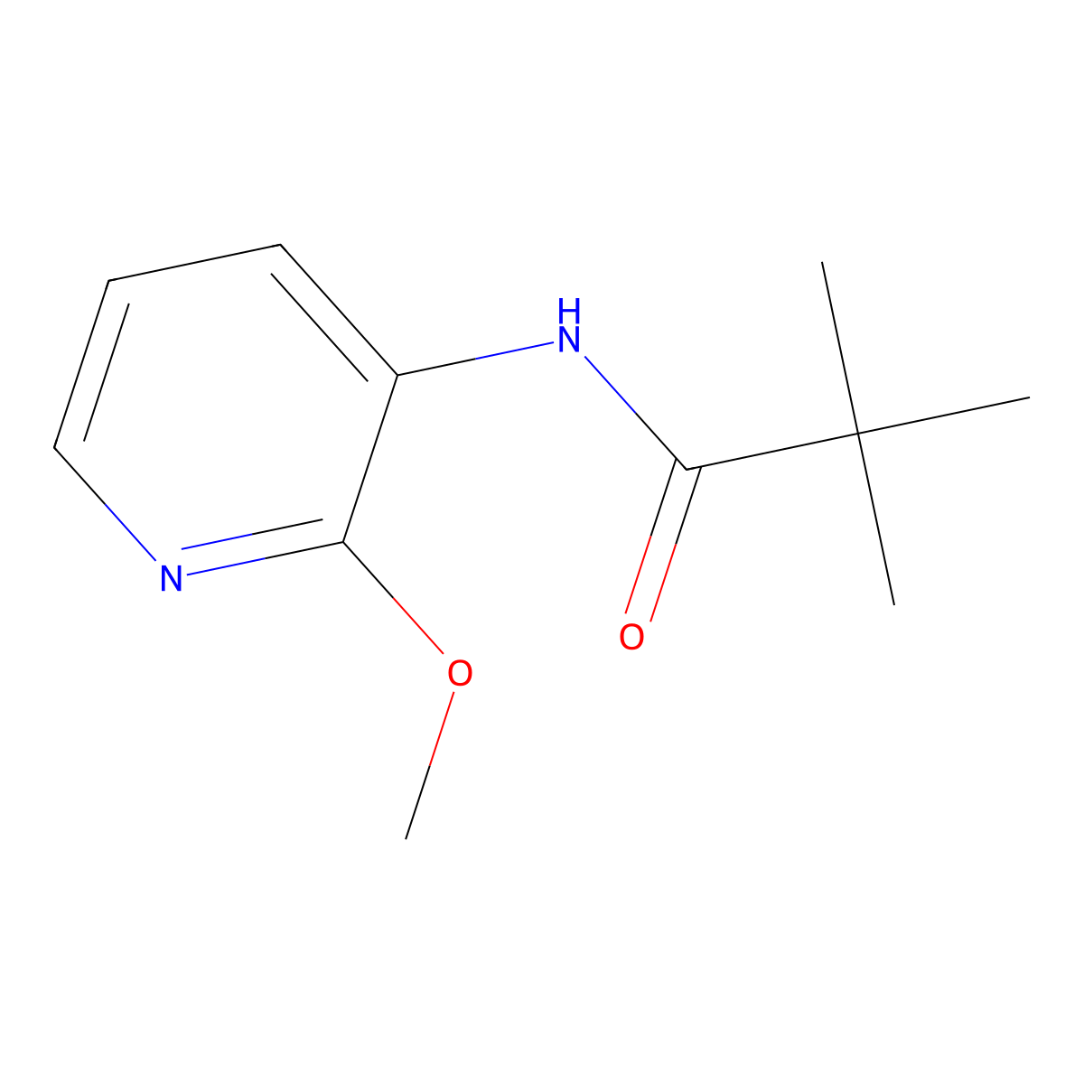N-(2-Methoxypyridin-3-yl)pivalamide molecular structure, CAS 125867-19-8