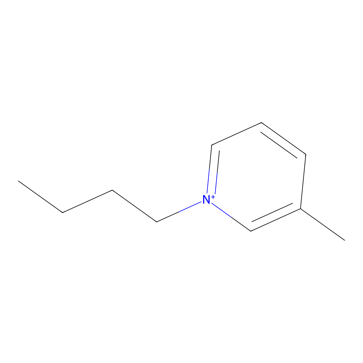 1-Butyl-3-methylpyridinium molecular structure, CAS 125867-77-8