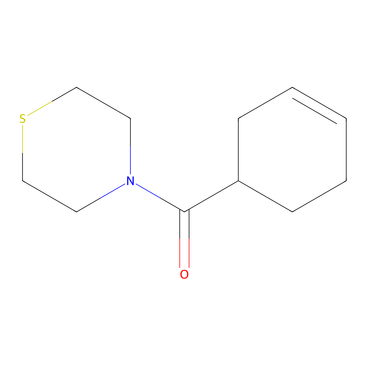 4-(Cyclohex-3-ene-1-carbonyl)thiomorpholine molecular structure, CAS 1258685-48-1