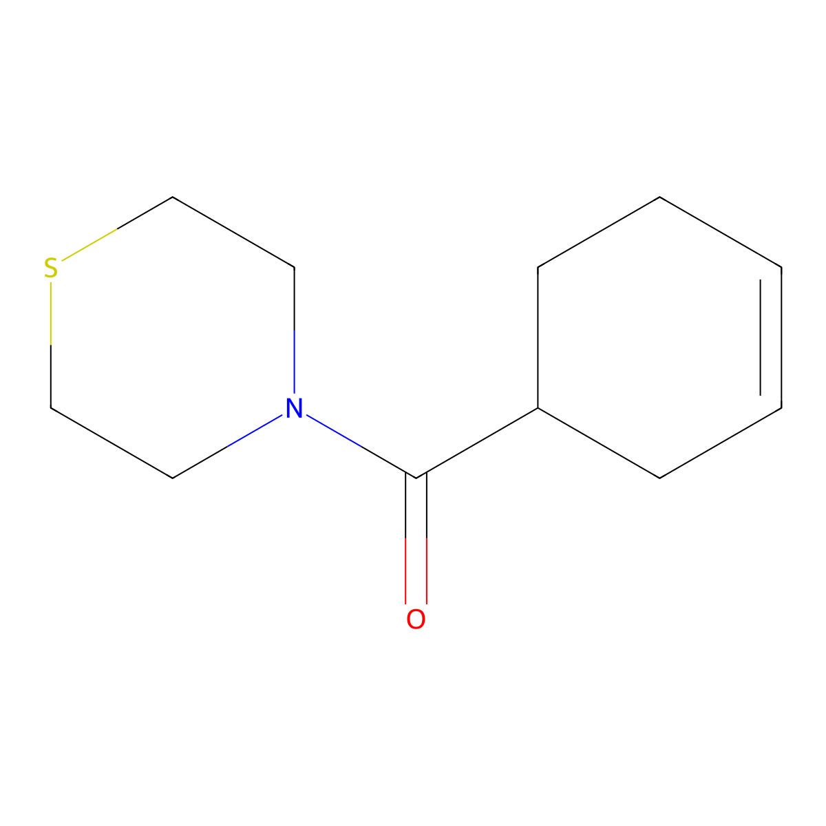 4-(Cyclohex-3-ene-1-carbonyl)thiomorpholine molecular structure, CAS 1258685-48-1