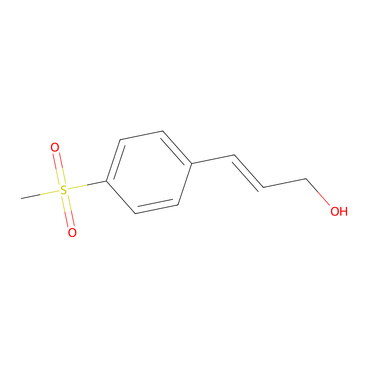 4-(Methylsulfonyl)cinnamyl alcohol molecular structure, CAS 125872-64-2