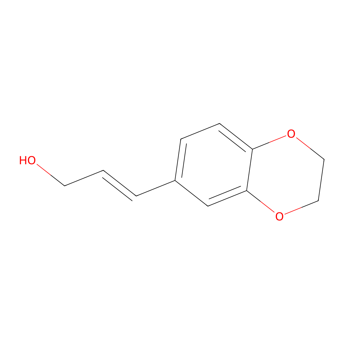 3-(2,3-Dihydro-1,4-benzodioxin-6-yl)prop-2-en-1-ol molecular structure, CAS 125872-73-3