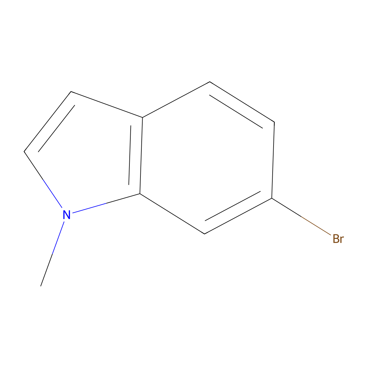 6-Bromo-1-methyl-1H-indole molecular structure, CAS 125872-95-9