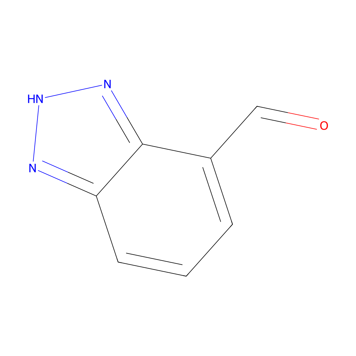 2H-Benzotriazole-4-carbaldehyde molecular structure, CAS 125873-34-9