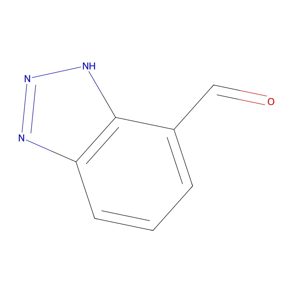 2H-Benzotriazole-4-carbaldehyde molecular structure, CAS 125873-34-9