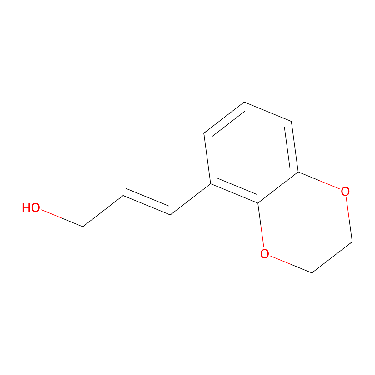 3-(2,3-Dihydro-1,4-benzodioxin-5-yl)prop-2-en-1-ol molecular structure, CAS 125873-42-9