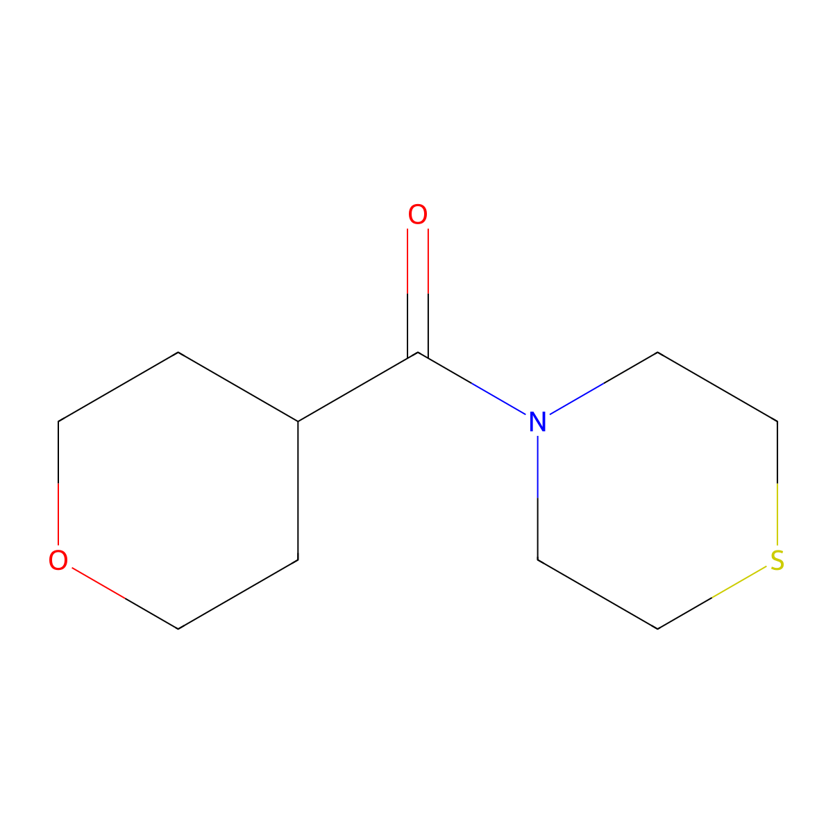 4-(Oxane-4-carbonyl)thiomorpholine molecular structure, CAS 1258732-00-1