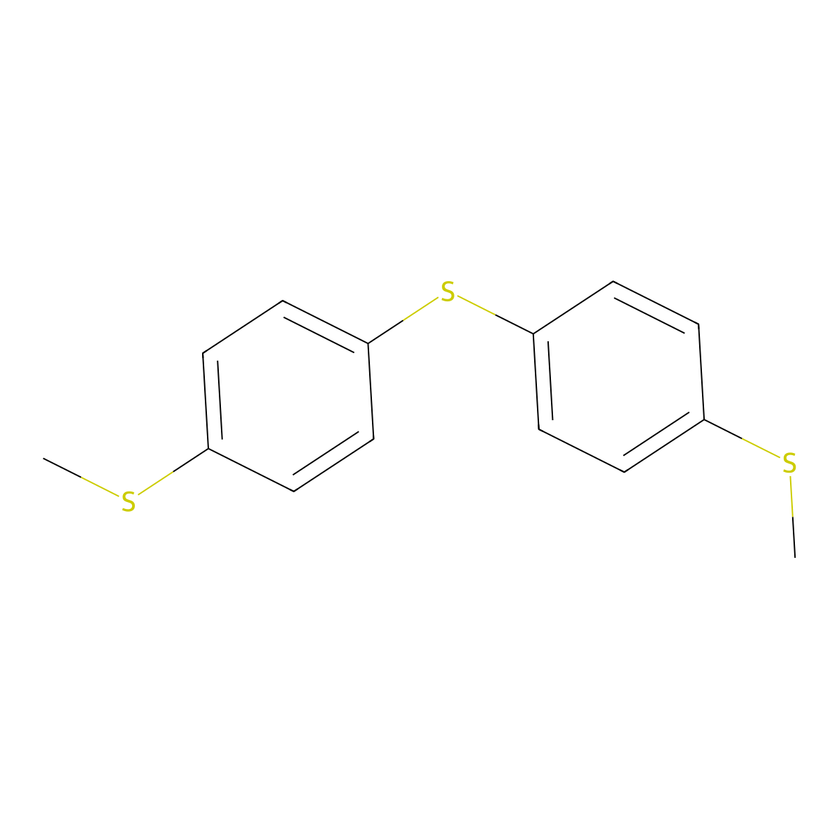 Benzene, 1,1'-thiobis[4-(methylthio)- molecular structure, CAS 125877-23-8