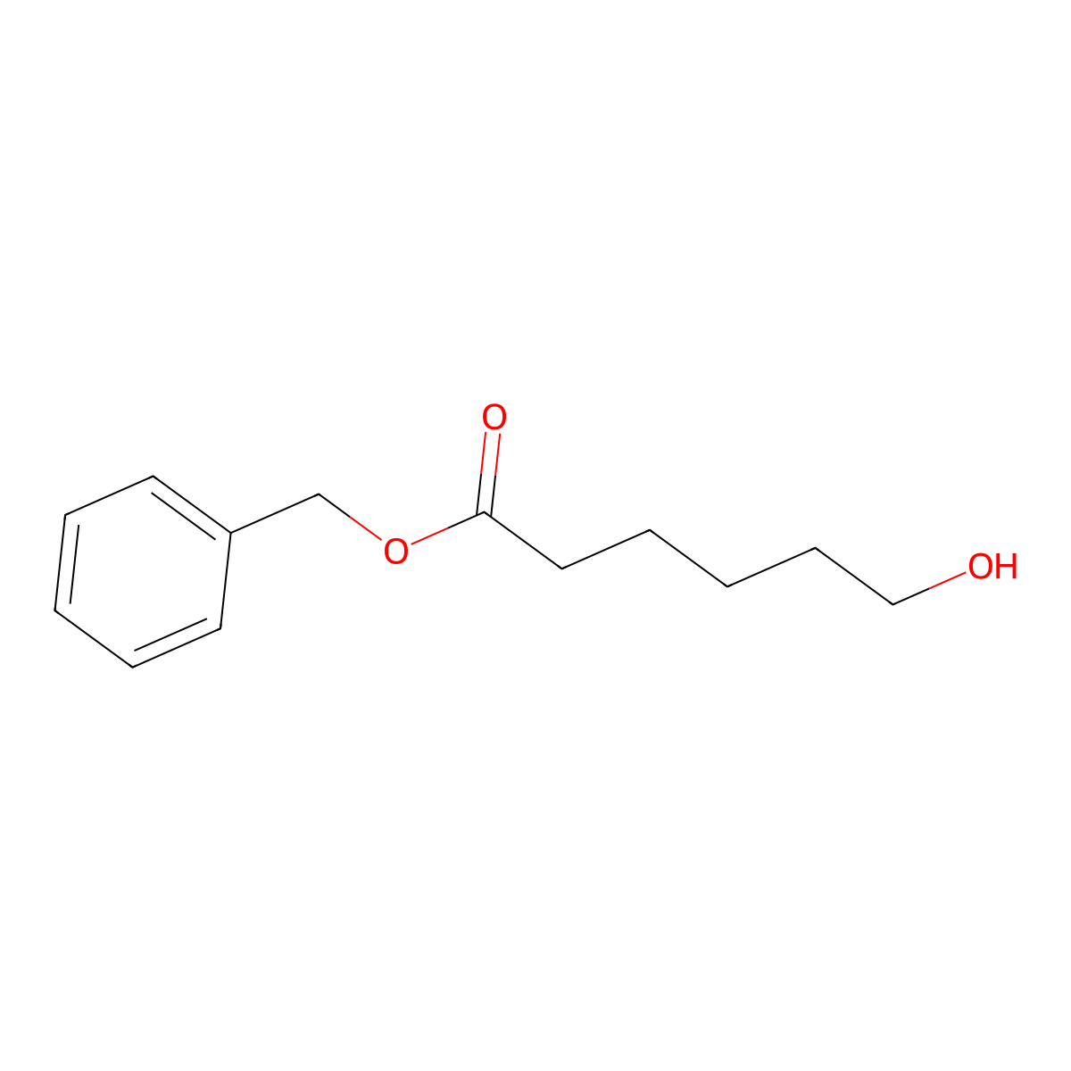 Benzyl 6-hydroxyhexanoate molecular structure, CAS 125878-06-0
