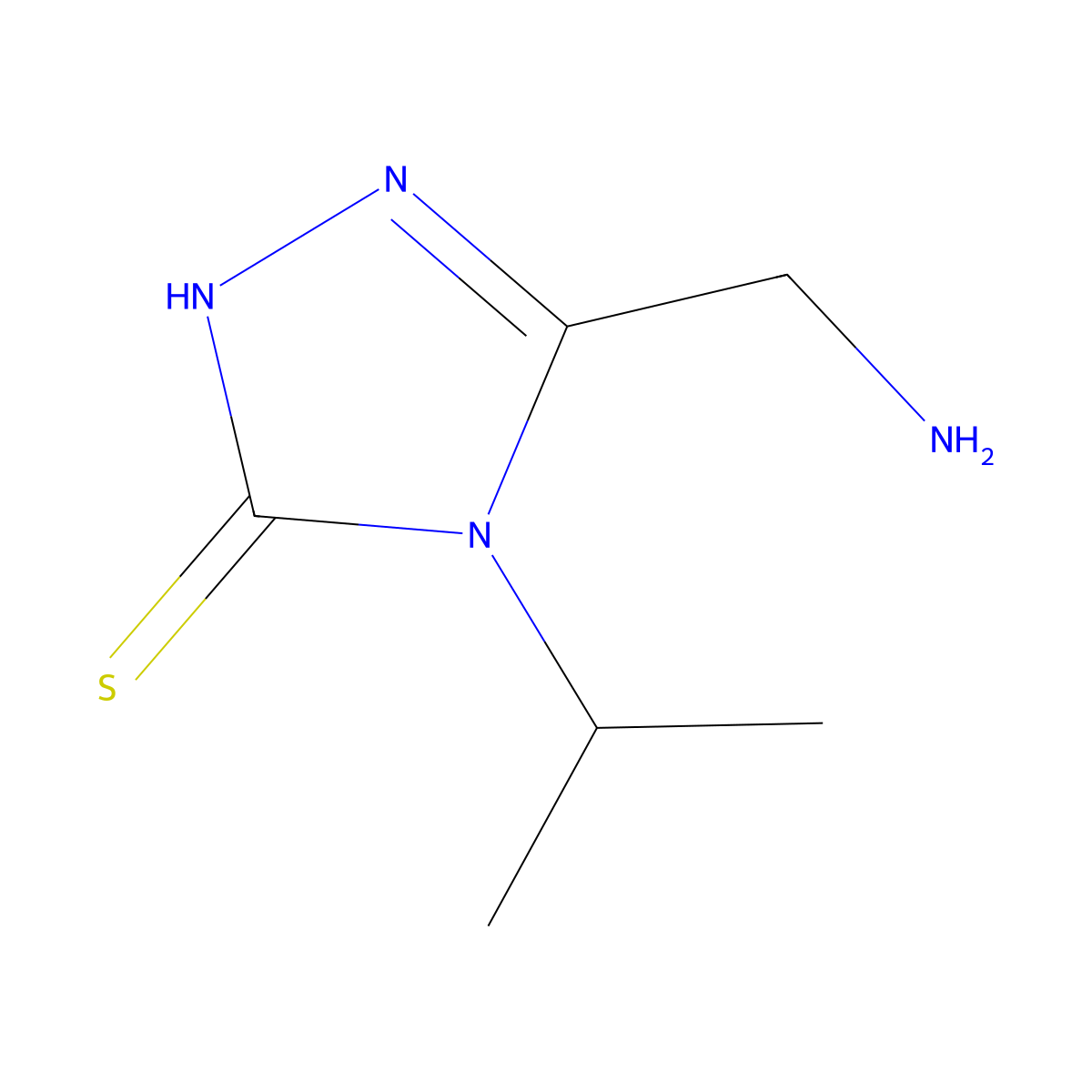 5-(Aminomethyl)-4-(propan-2-yl)-4H-1,2,4-triazole-3-thiol molecular structure, CAS 1258826-69-5