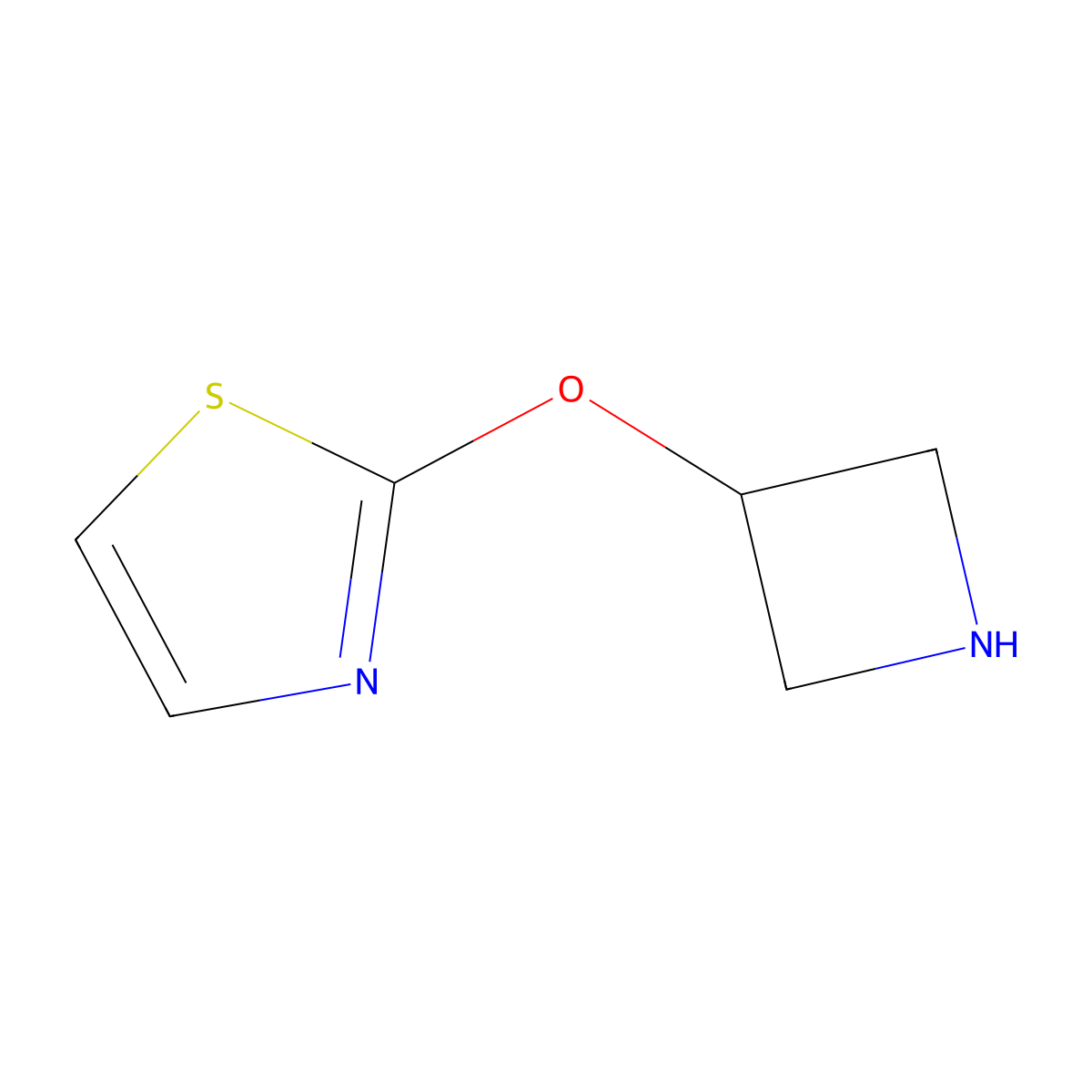 2-(Azetidin-3-yloxy)-1,3-thiazole molecular structure, CAS 1258826-84-4