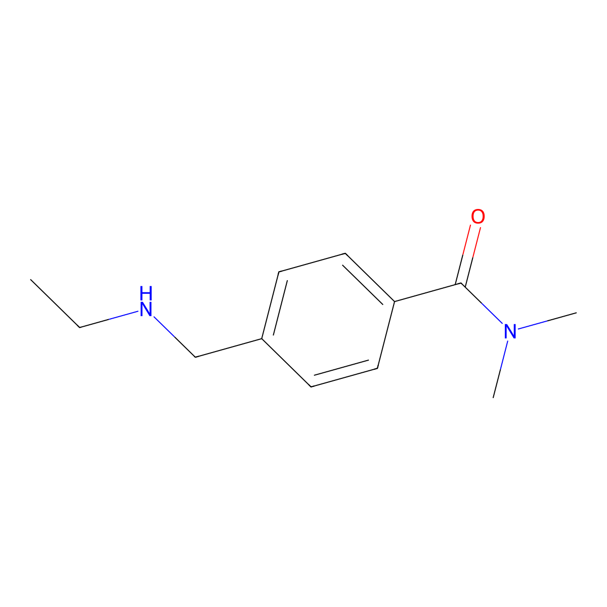 4-[(Ethylamino)methyl]-N,N-dimethylbenzamide molecular structure, CAS 1258826-88-8