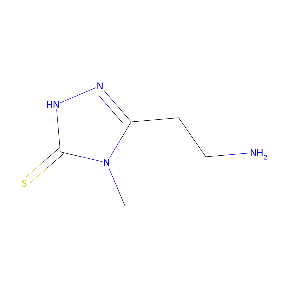 5-(2-Aminoethyl)-4-methyl-4H-1,2,4-triazole-3-thiol molecular structure, CAS 1258826-91-3