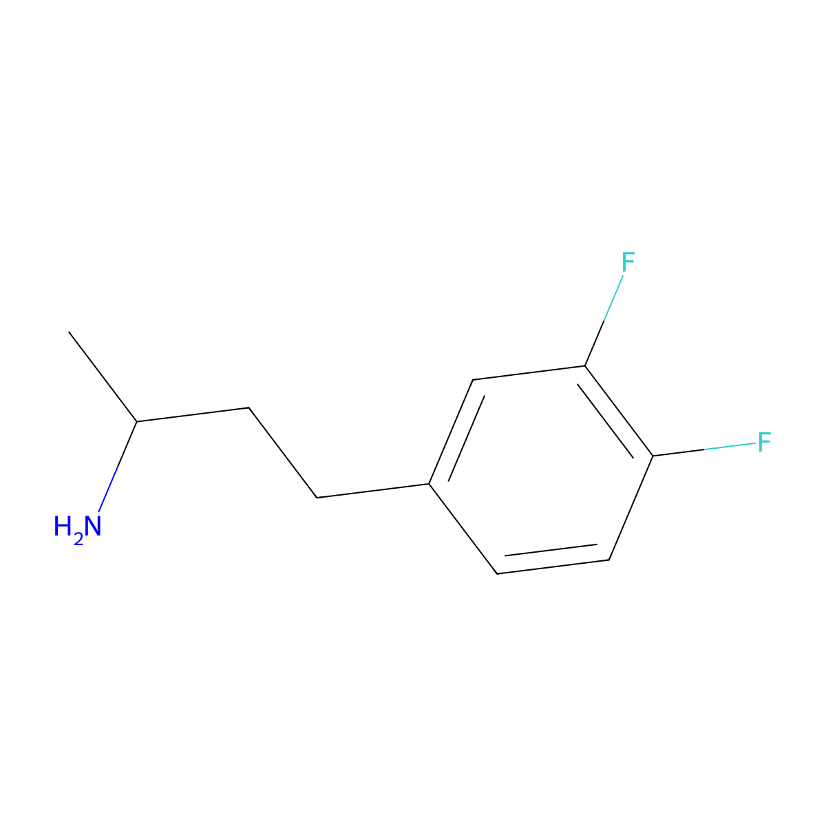 4-(3,4-Difluorophenyl)butan-2-amine molecular structure, CAS 1258826-92-4