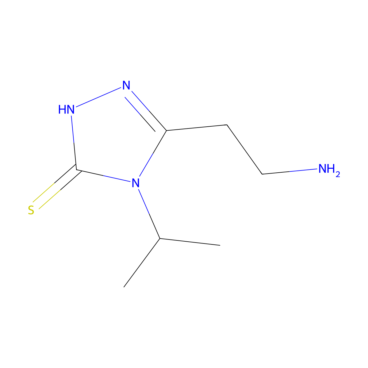 5-(2-Aminoethyl)-4-(propan-2-yl)-4H-1,2,4-triazole-3-thiol molecular structure, CAS 1258826-93-5
