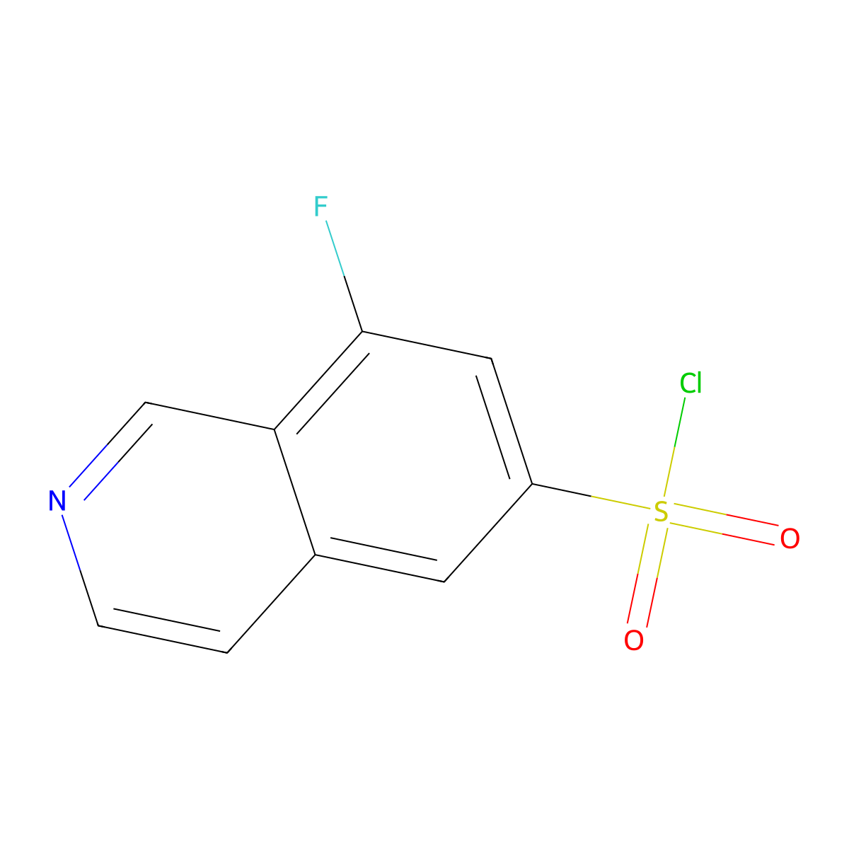 8-Fluoroisoquinoline-6-sulfonyl chloride molecular structure, CAS 1258833-76-9