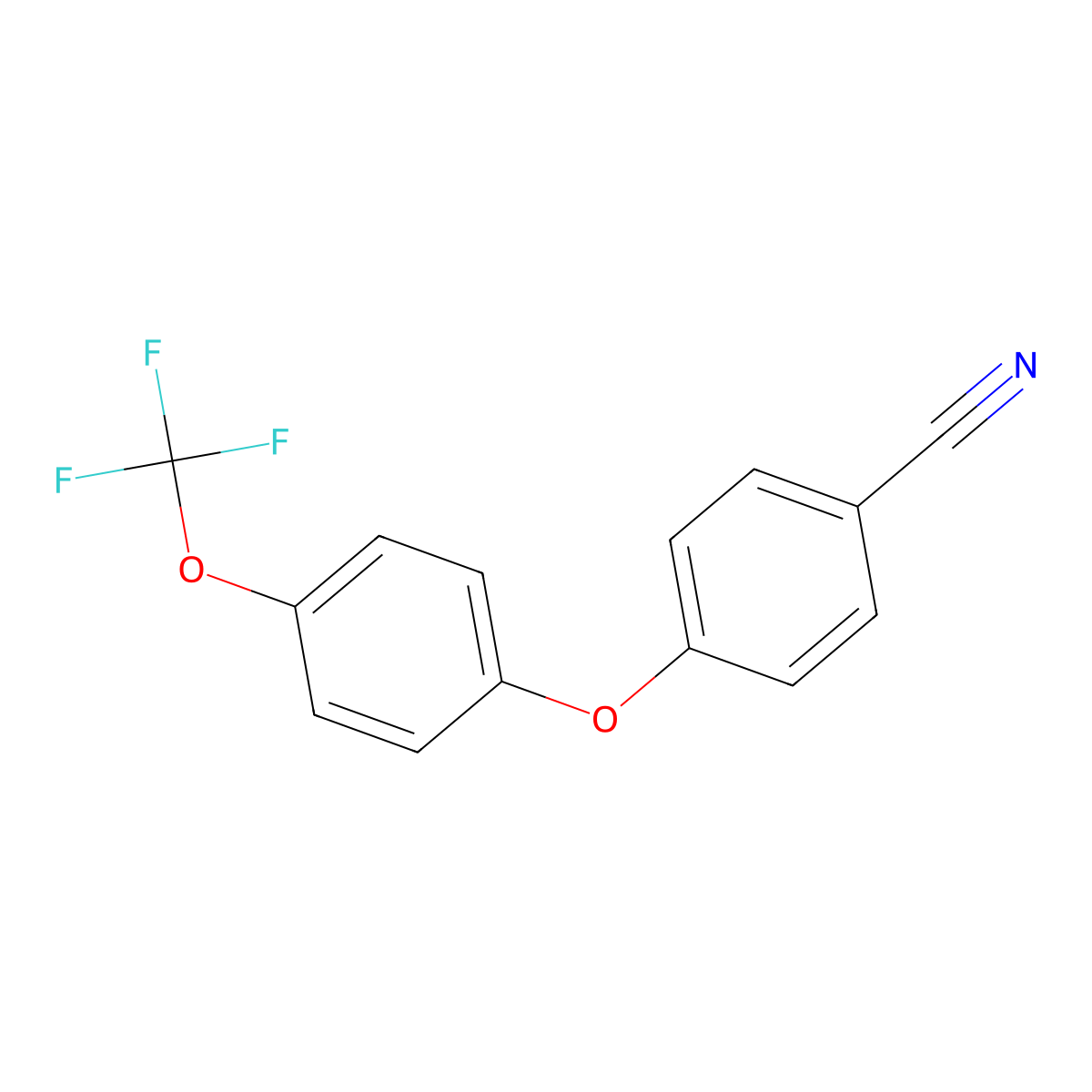 4-[4-(Trifluoromethoxy)phenoxy]benzonitrile molecular structure, CAS 1258834-97-7