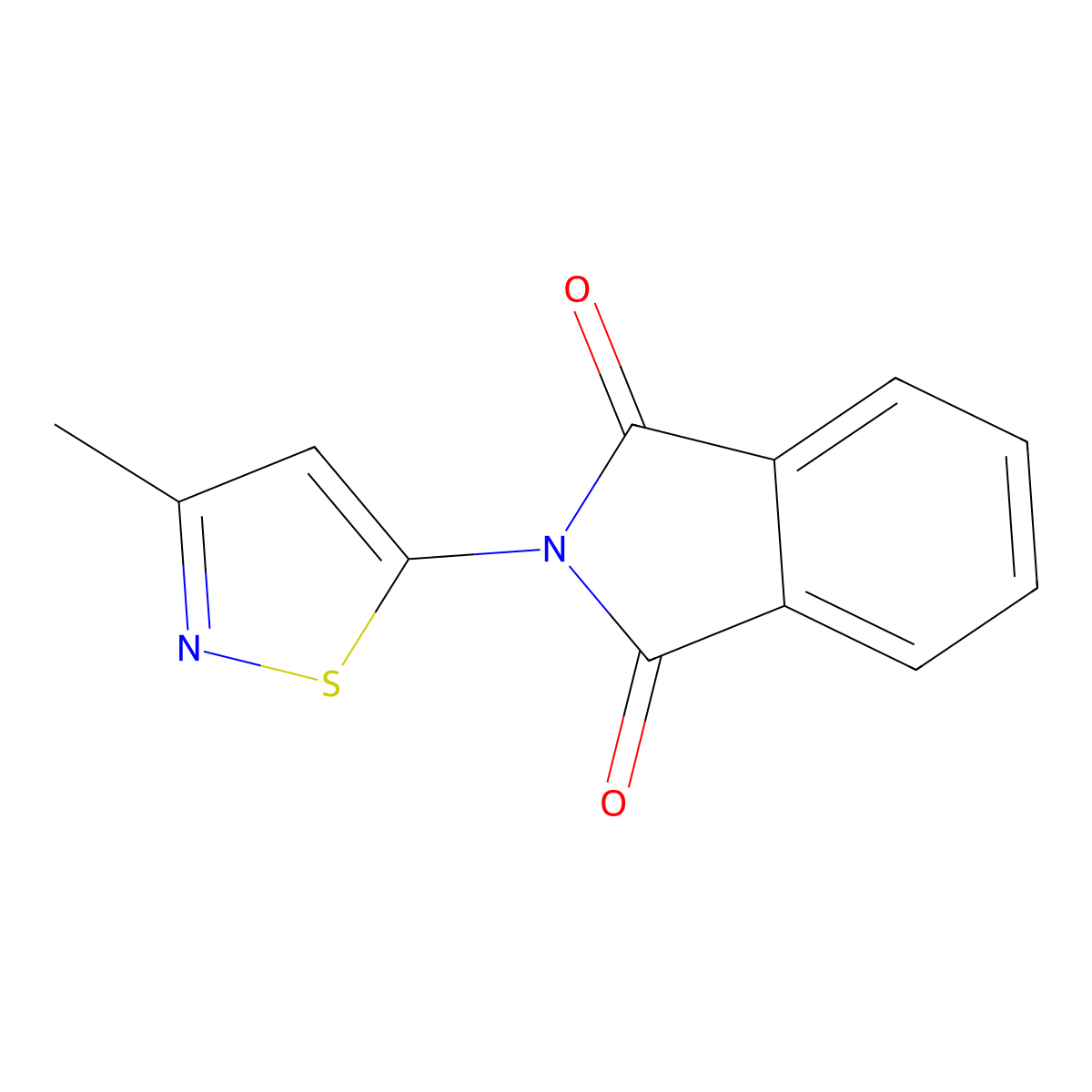 2-(3-Methylisothiazol-5-yl)isoindole-1,3-dione molecular structure, CAS 1258841-00-7