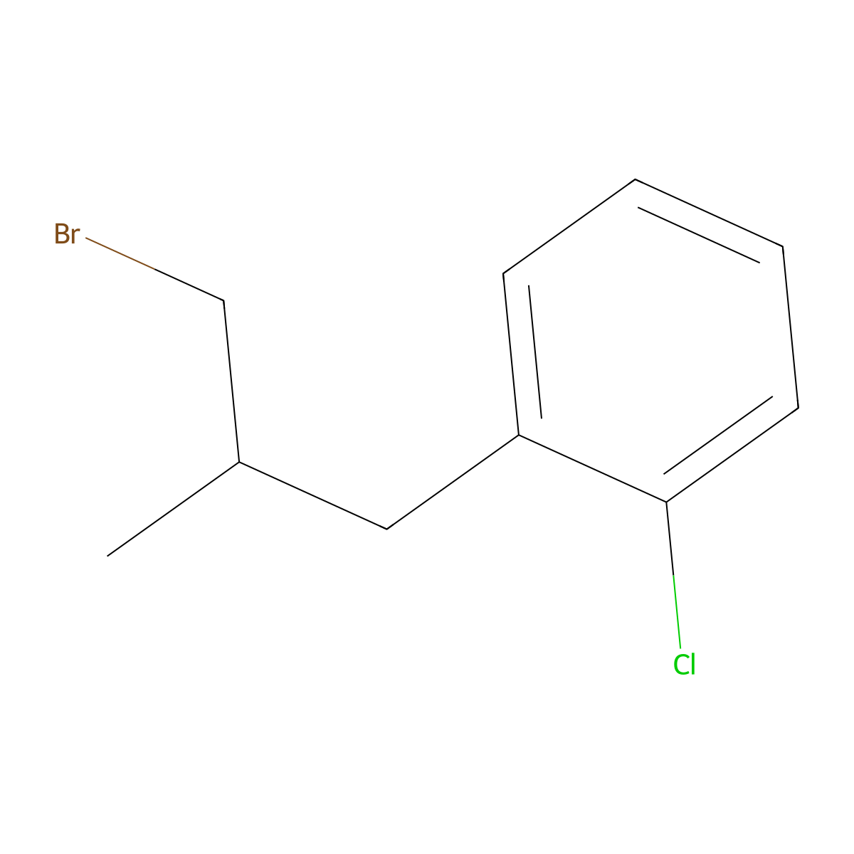 1-(3-Bromo-2-methylpropyl)-2-chlorobenzene molecular structure, CAS 1258871-31-6