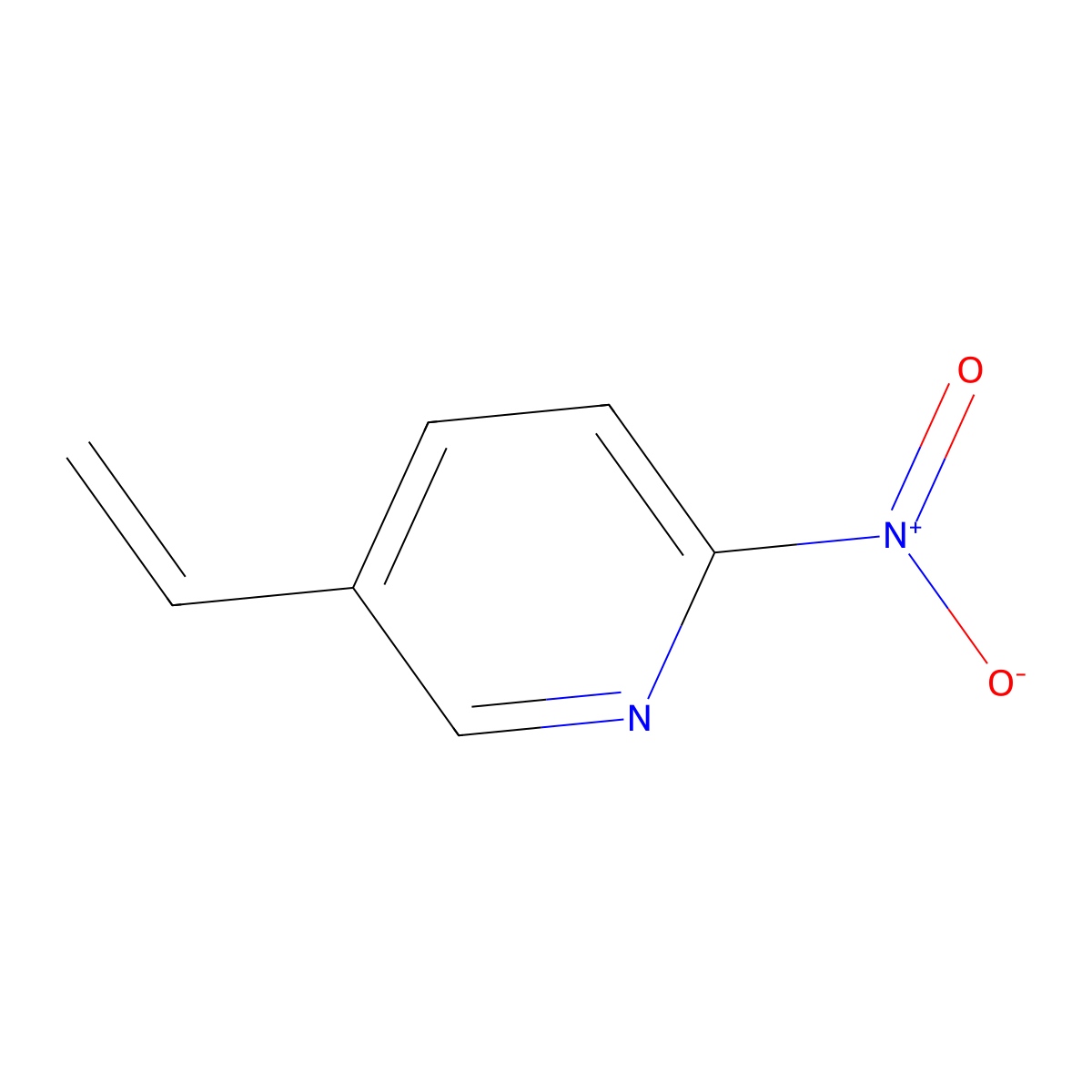 5-Ethenyl-2-nitropyridine molecular structure, CAS 125889-39-6