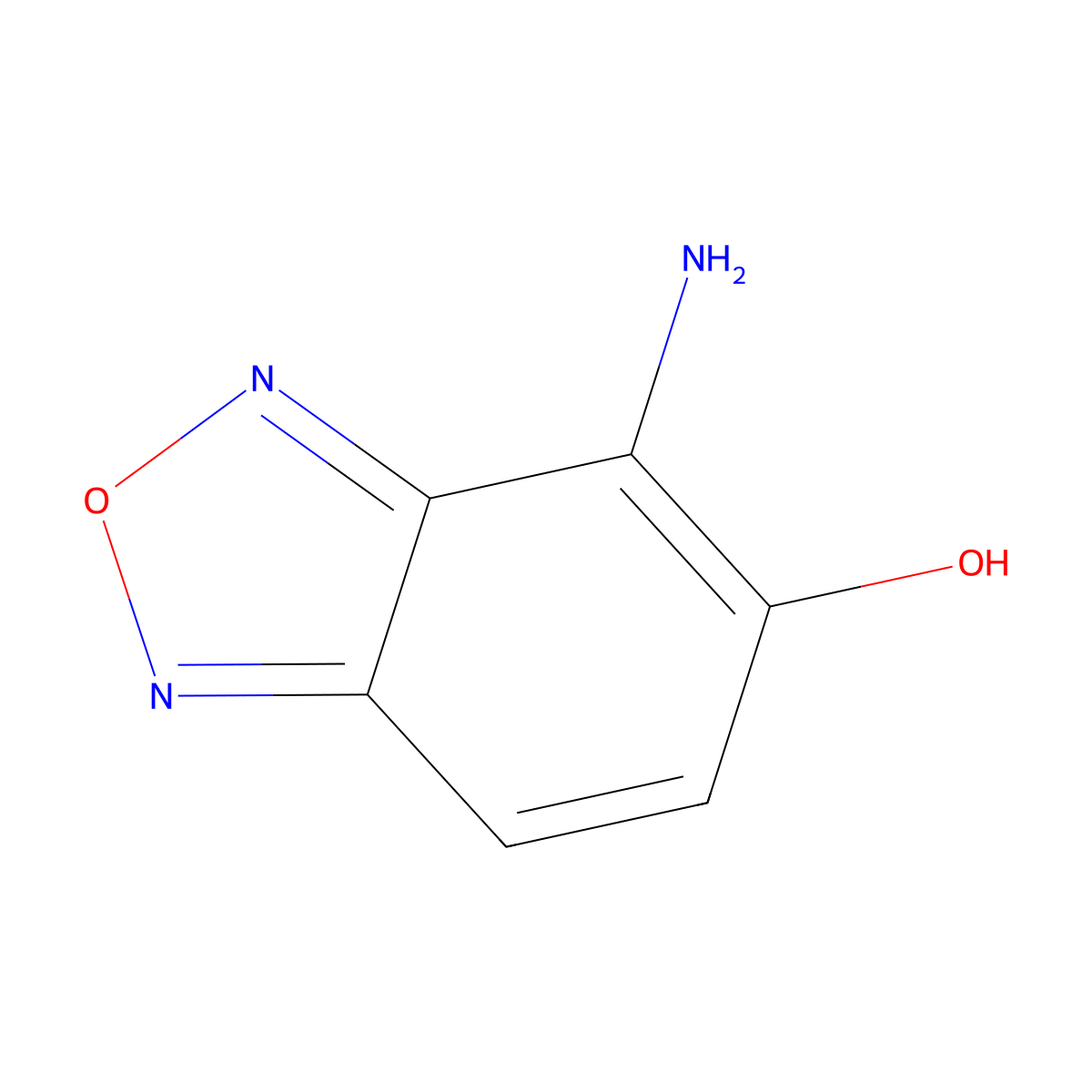4-Amino-2,1,3-benzoxadiazol-5-ol molecular structure, CAS 1258935-02-2