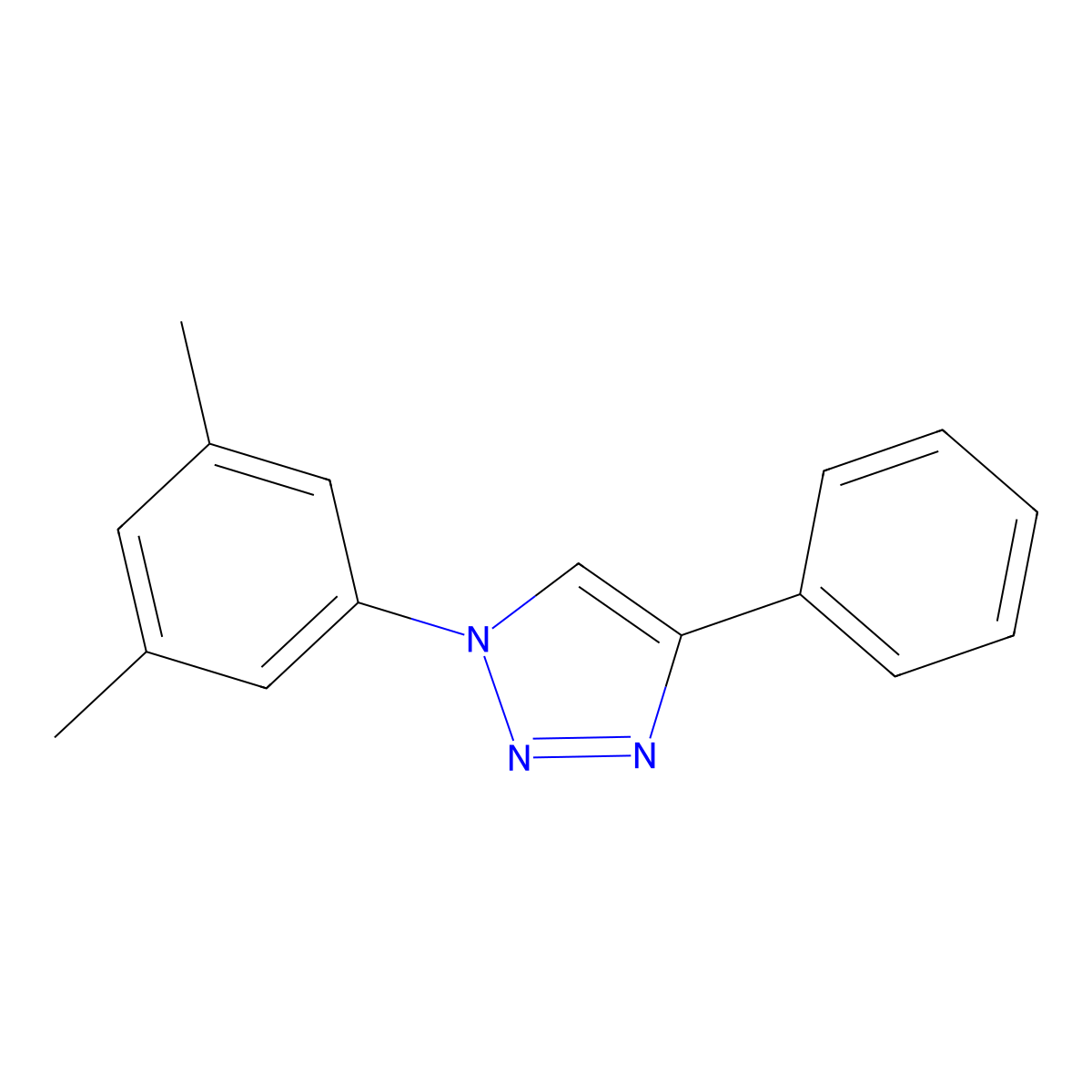1-(3,5-Dimethylphenyl)-4-phenyl-1H-1,2,3-triazole molecular structure, CAS 1258941-51-3