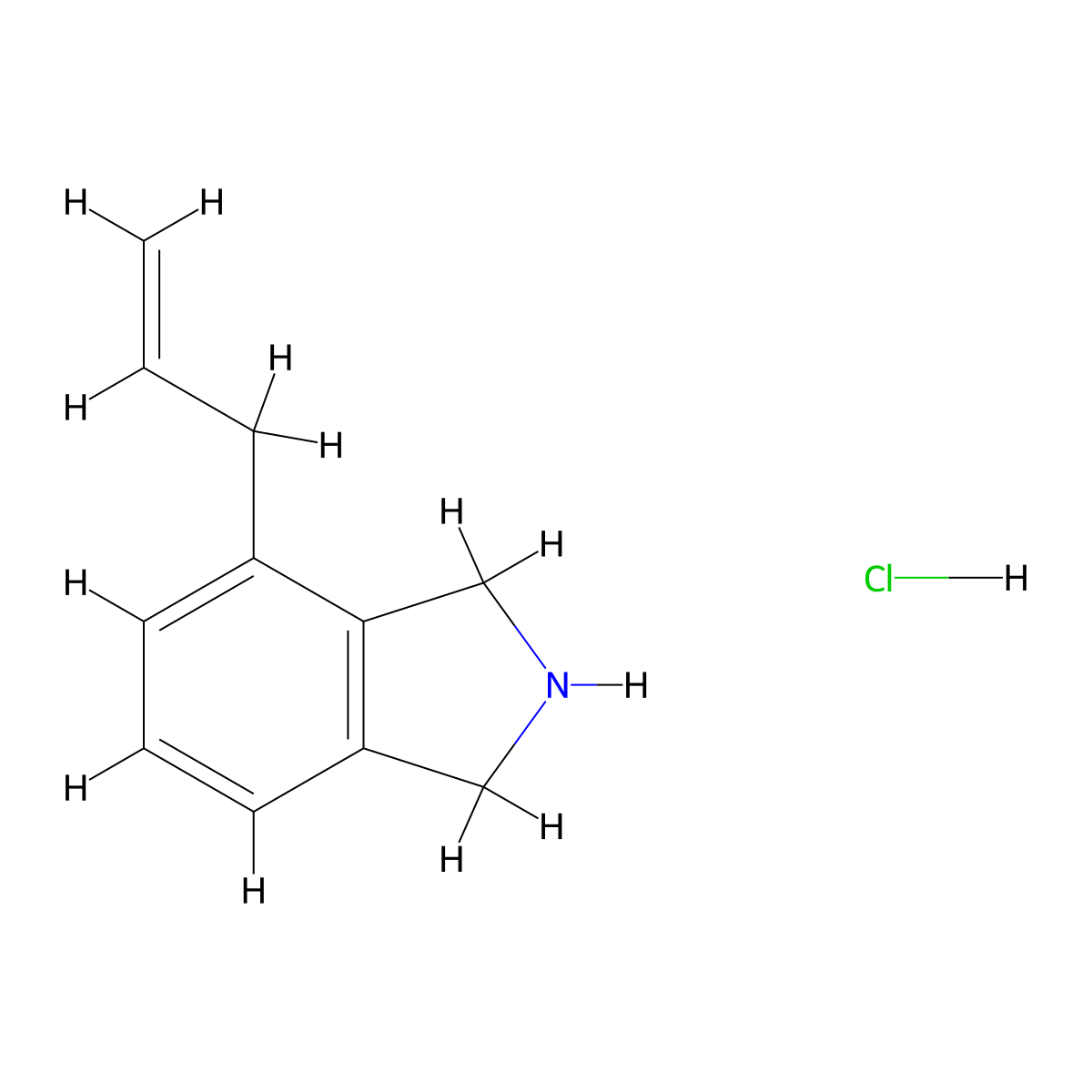 4-Allylisoindoline hydrochloride molecular structure, CAS 1258945-54-8
