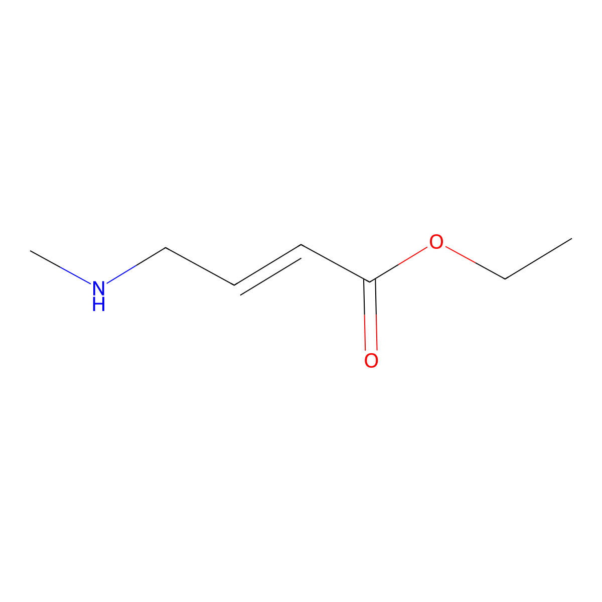 (E)-Ethyl 4-(Methylamino)but-2-enoate molecular structure, CAS 1259015-90-1