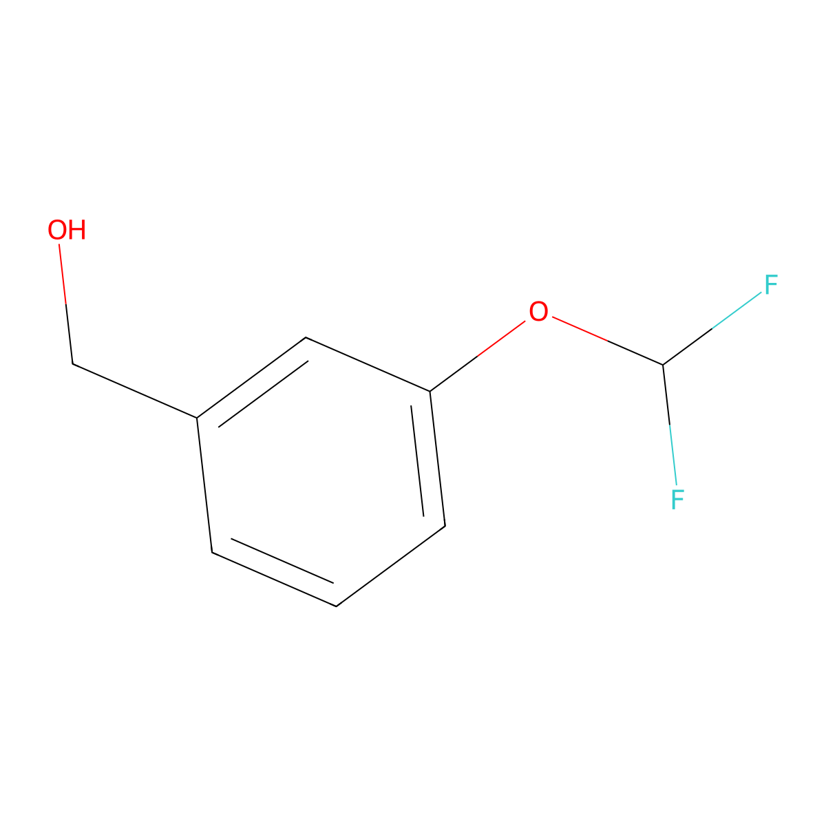 [3-(Difluoromethoxy)phenyl]methanol molecular structure, CAS 125903-81-3