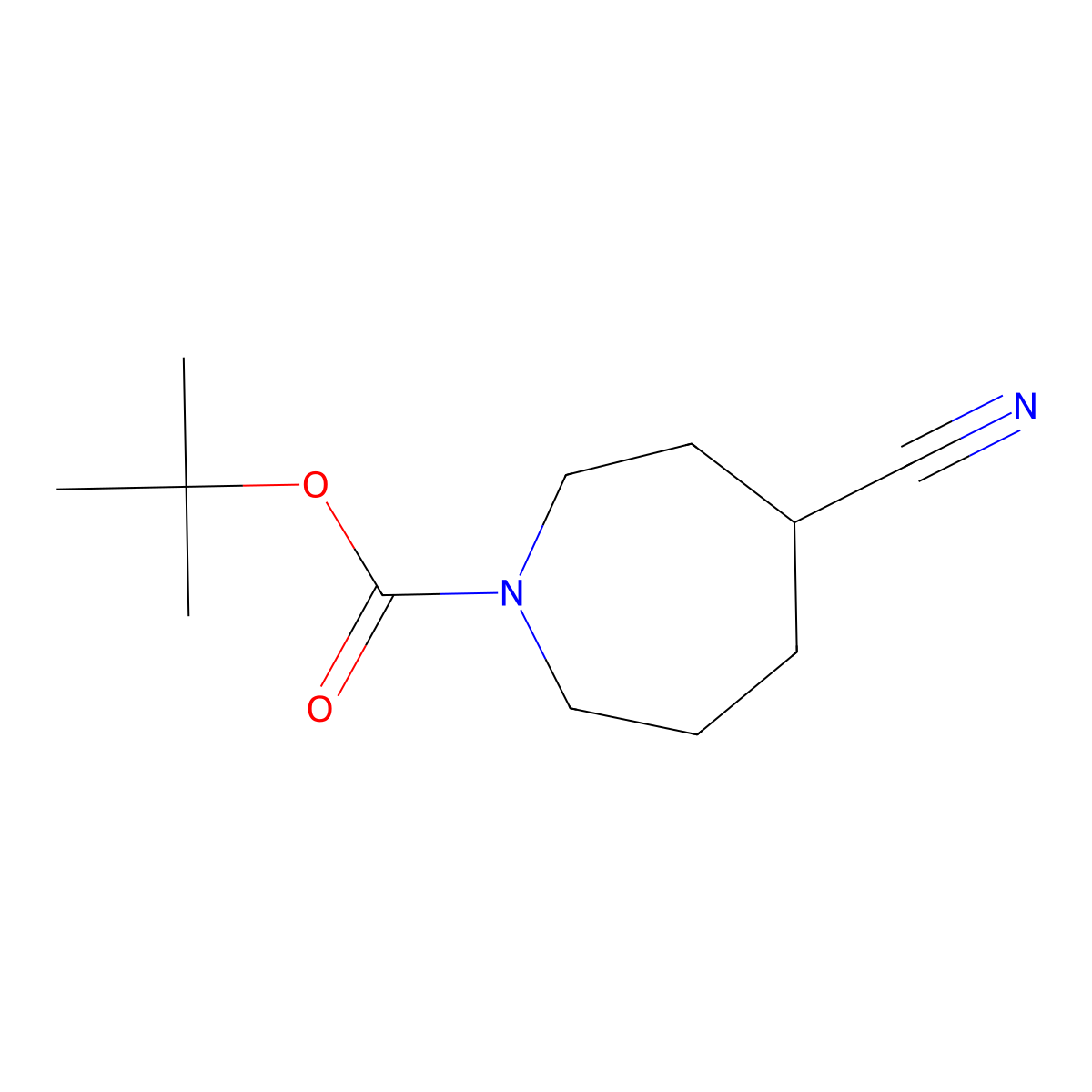 tert-Butyl 4-cyanoazepane-1-carboxylate molecular structure, CAS 1259056-34-2
