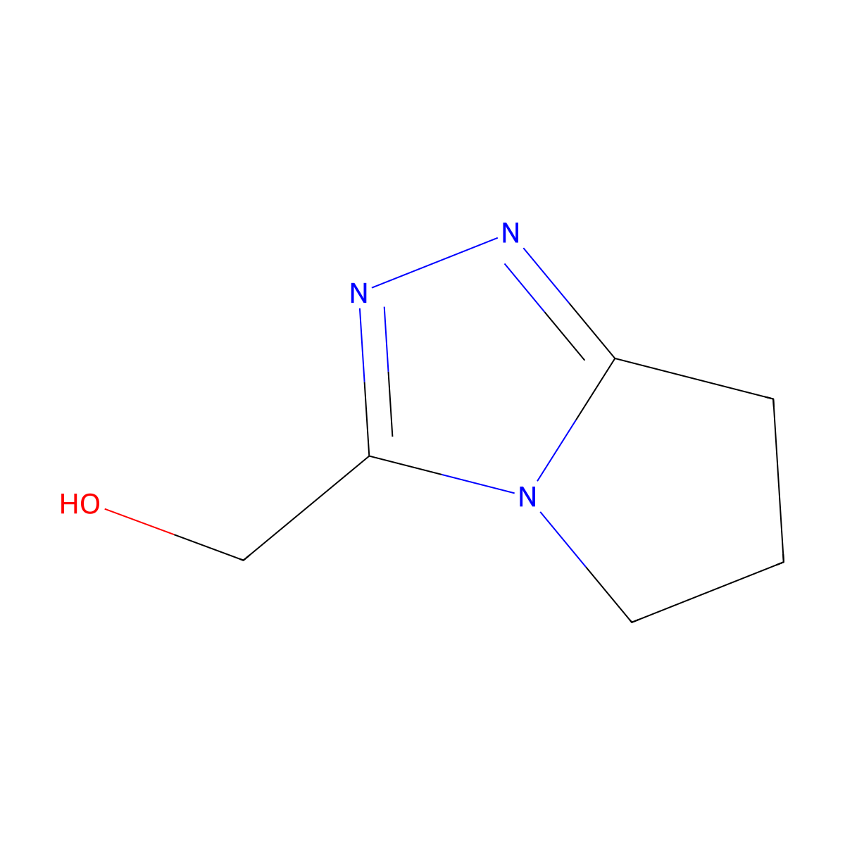 {5H,6H,7H-pyrrolo[2,1-c][1,2,4]triazol-3-yl}methanol molecular structure, CAS 1259056-53-5