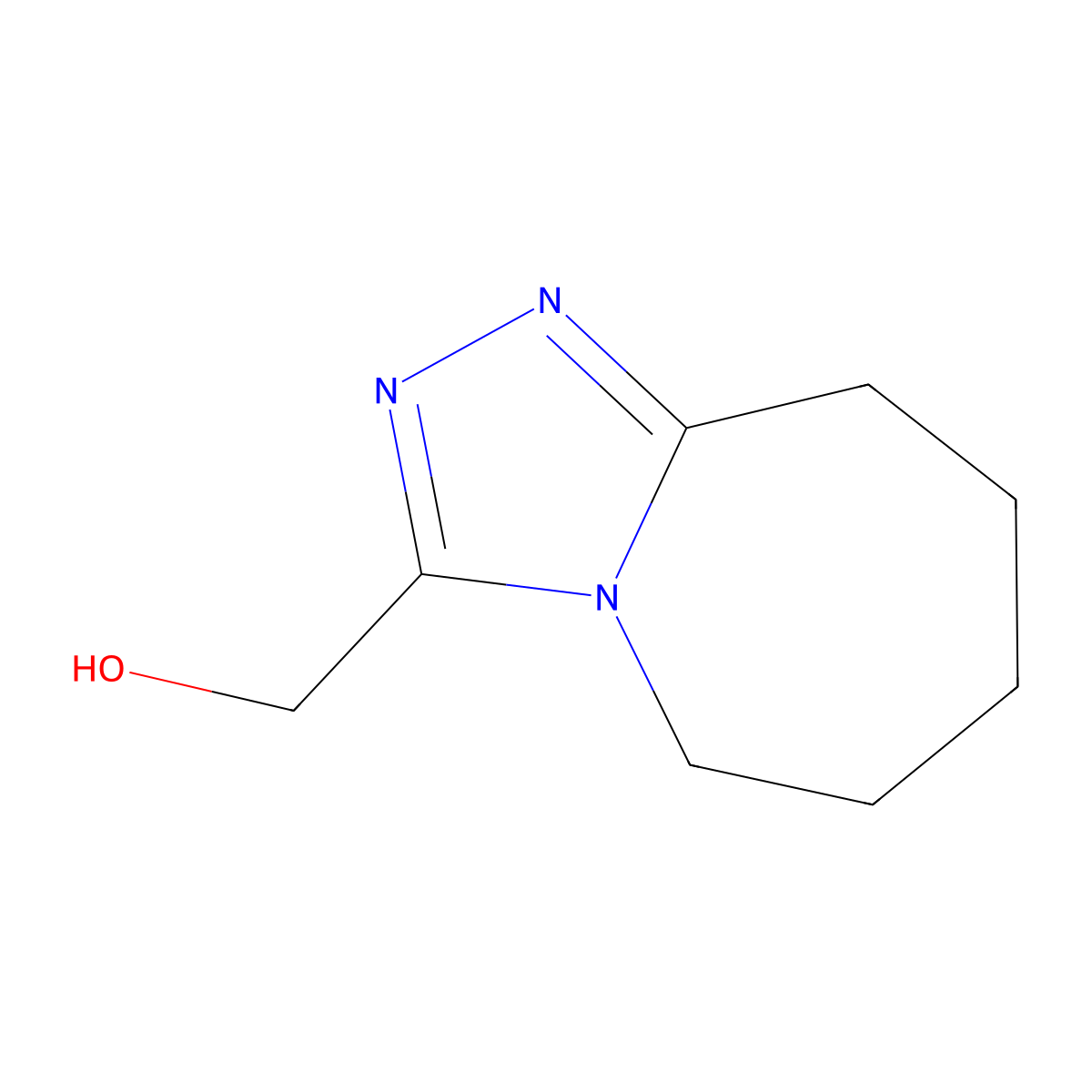 (6,7,8,9-Tetrahydro-5H-[1,2,4]triazolo[4,3-a]azepin-3-yl)-methanol molecular structure, CAS 1259057-22-1