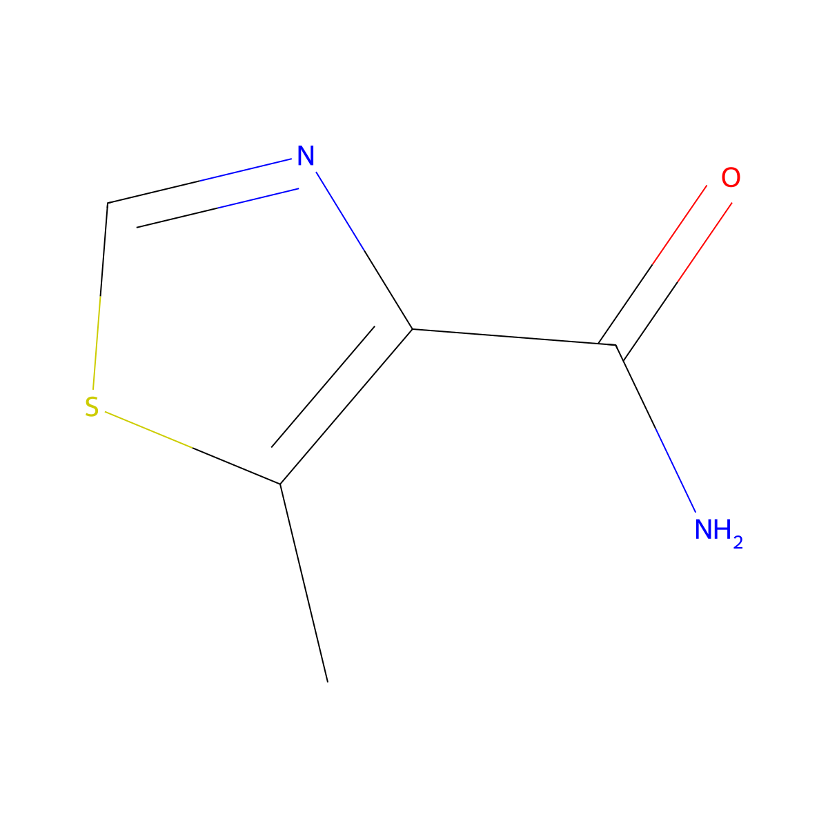 5-Methylthiazole-4-carboxamide molecular structure, CAS 1259058-14-4