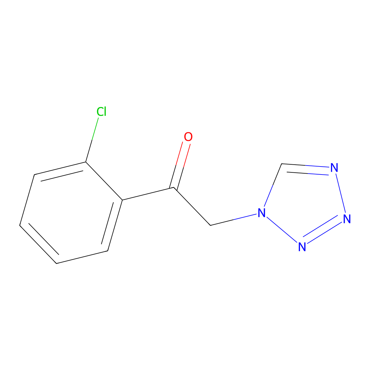 1-(2-Chlorophenyl)-2-(1-tetrazolyl)ethanone molecular structure, CAS 1259059-68-1