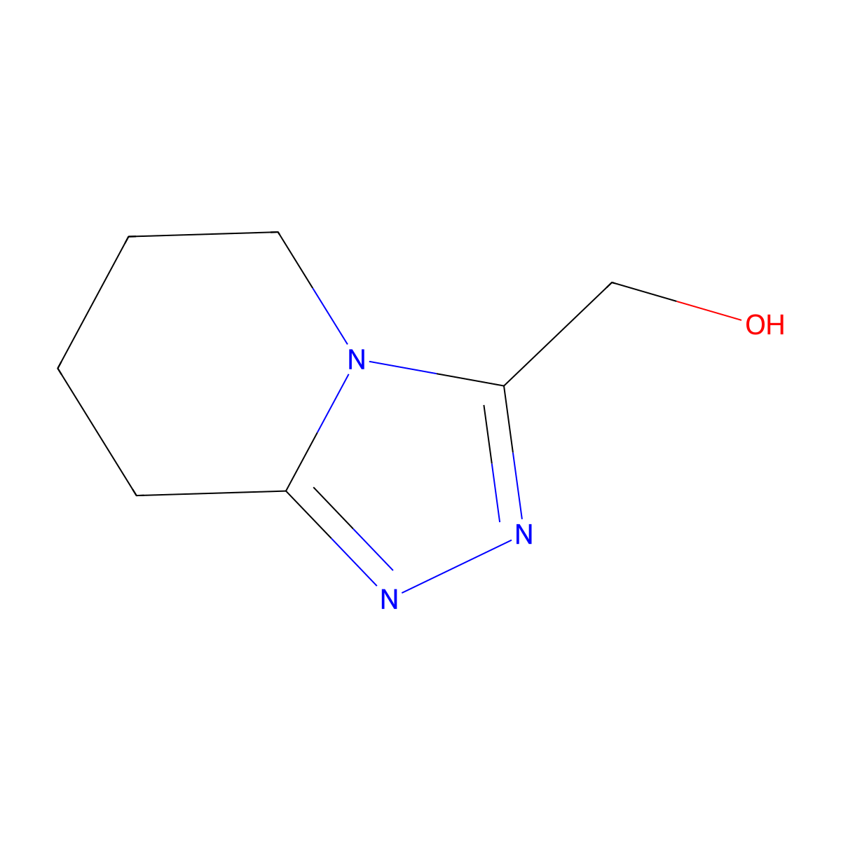 {5H,6H,7H,8H-[1,2,4]triazolo[4,3-a]pyridin-3-yl}methanol molecular structure, CAS 1259063-08-5