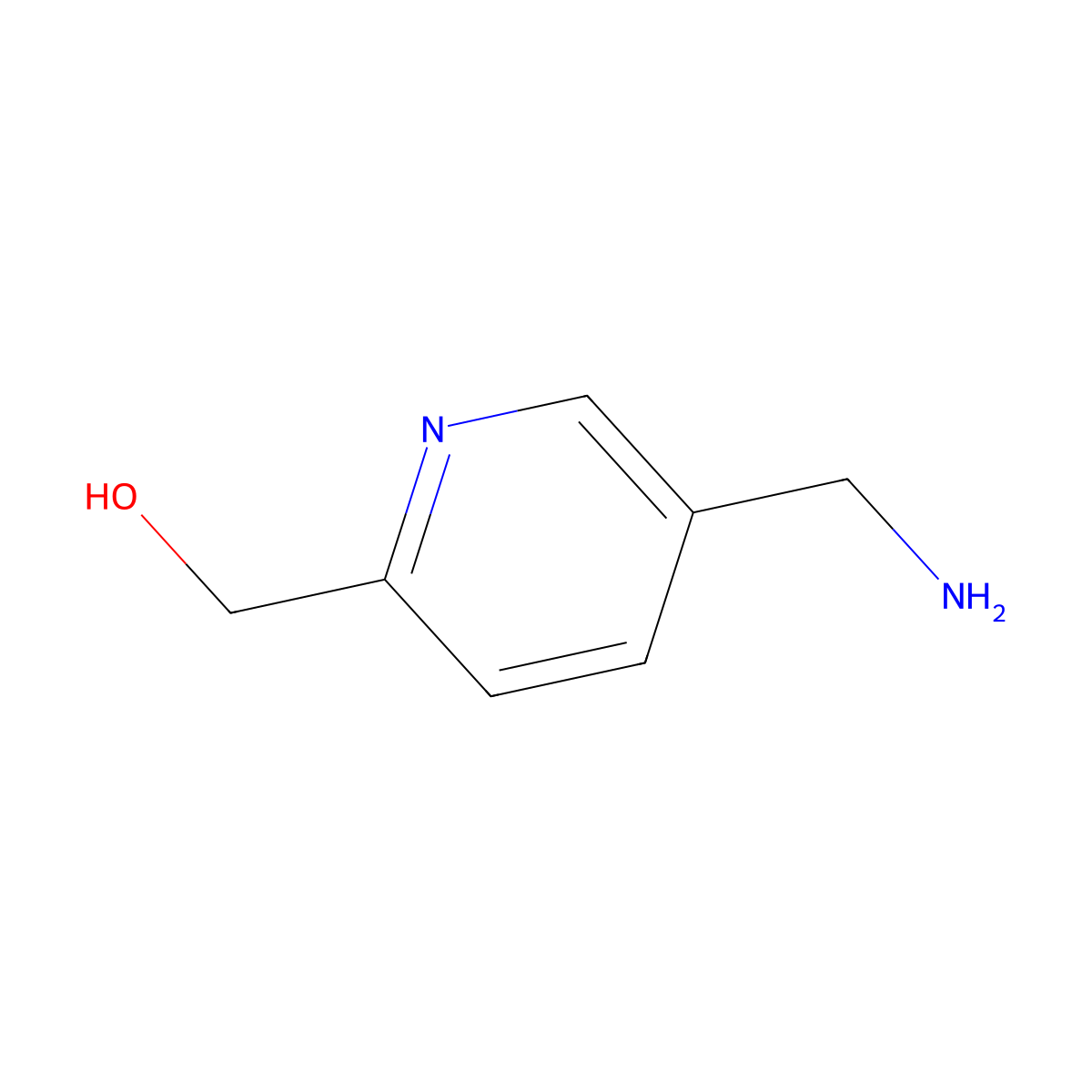 (5-(Aminomethyl)pyridin-2-yl)methanol molecular structure, CAS 1259063-23-4