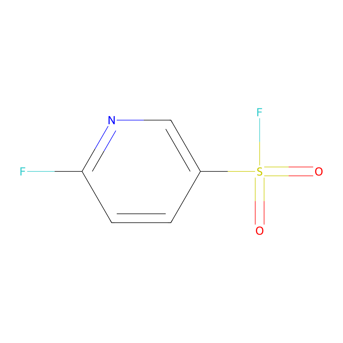 6-Fluoropyridine-3-sulfonyl fluoride molecular structure, CAS 1259065-58-1