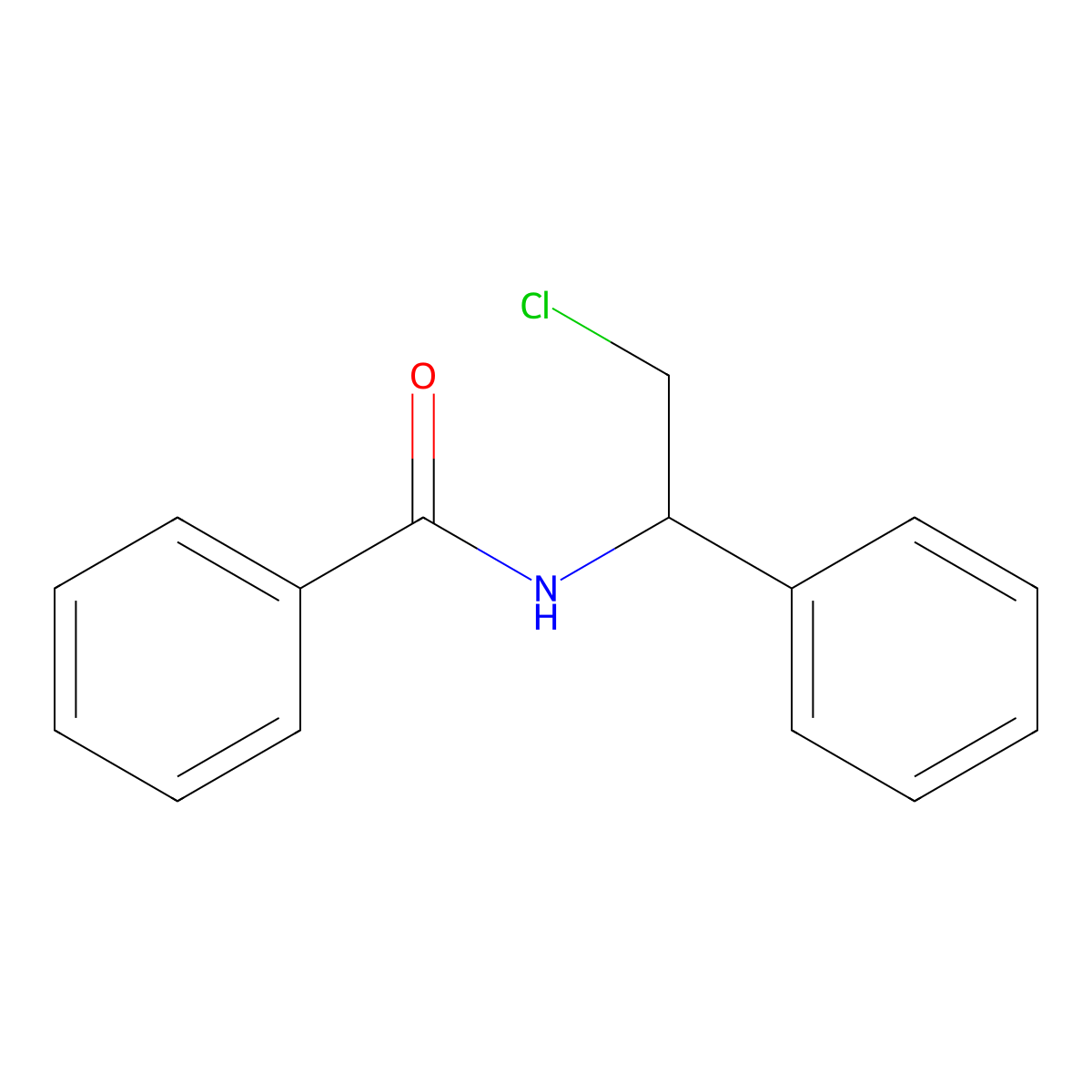 N-[(1S)-2-chloro-1-phenylethyl]benzamide molecular structure, CAS 1259070-74-0