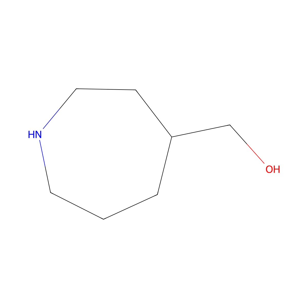 (Azepan-4-yl)methanol molecular structure, CAS 1259077-49-0