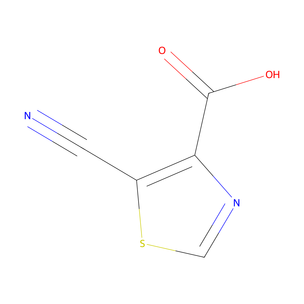 5-Cyanothiazole-4-carboxylic acid molecular structure, CAS 1259077-53-6
