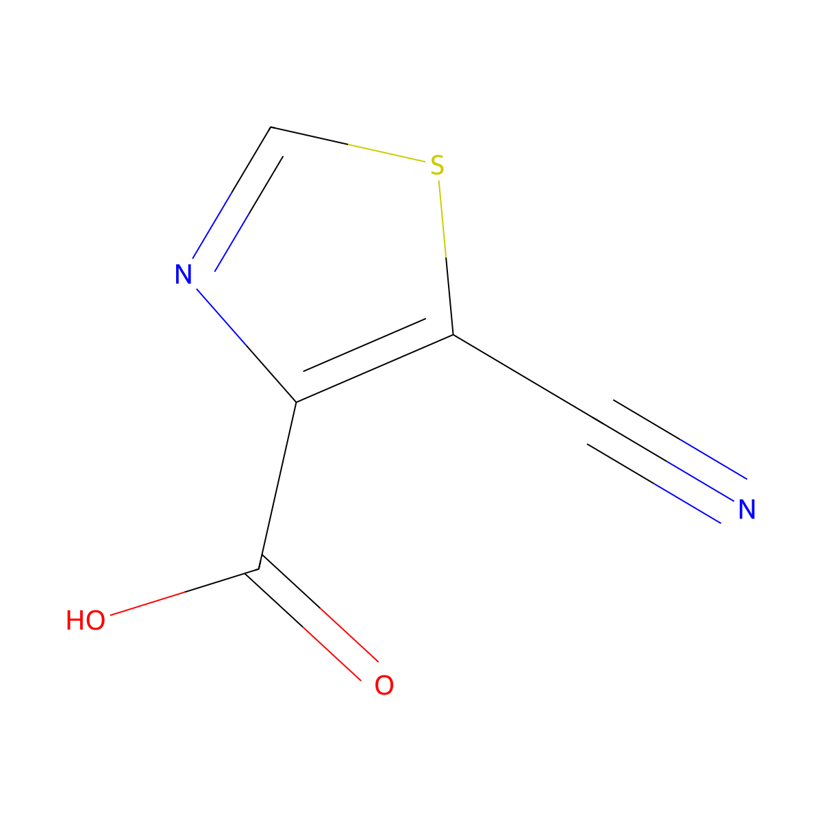 5-Cyanothiazole-4-carboxylic acid molecular structure, CAS 1259077-53-6