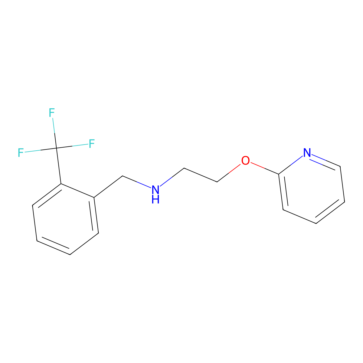 2-(pyridin-2-yloxy)-N-[2-(trifluoromethyl)benzyl]ethanamine molecular structure, CAS 1259077-96-7