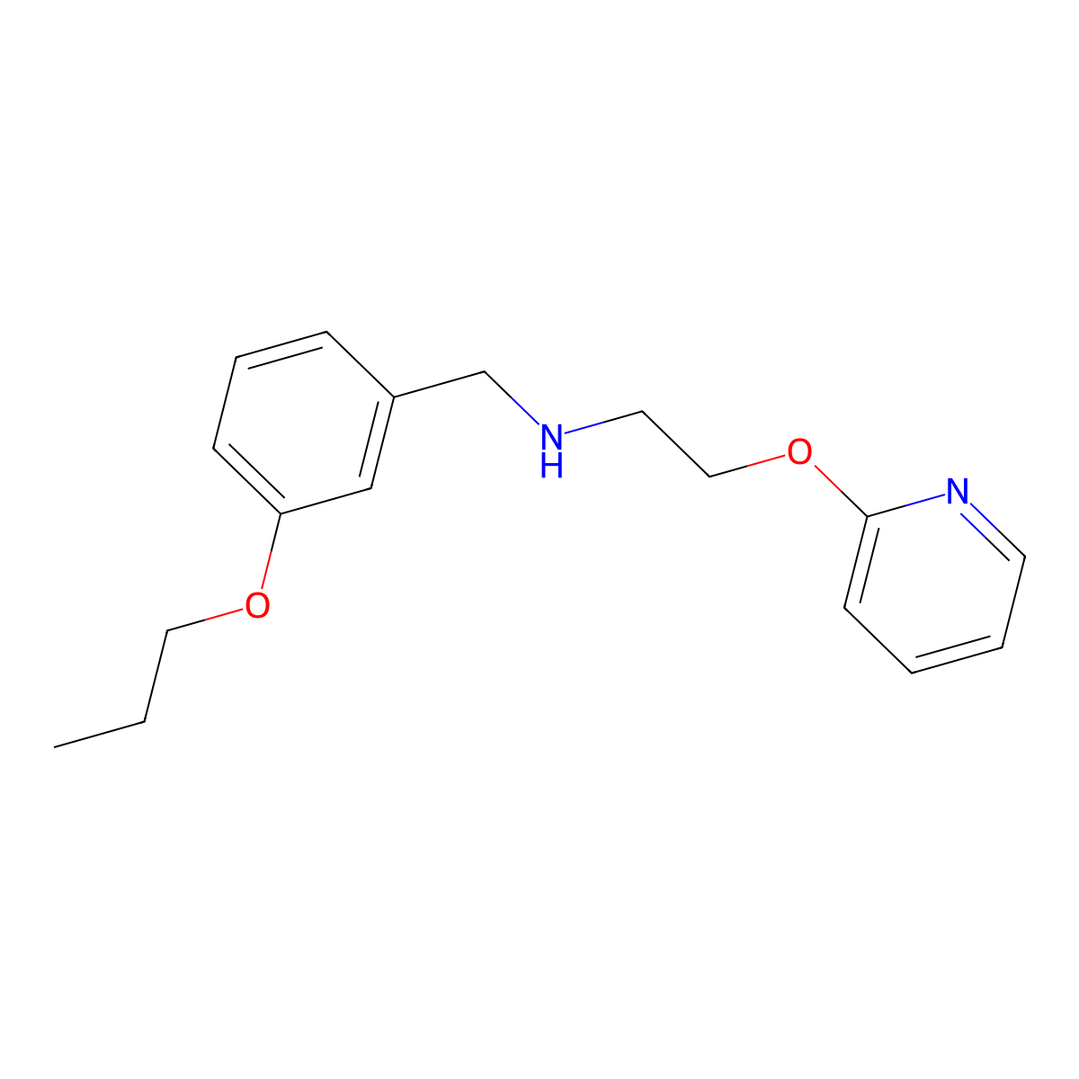 N-(3-propoxybenzyl)-2-(pyridin-2-yloxy)ethanamine molecular structure, CAS 1259078-01-7
