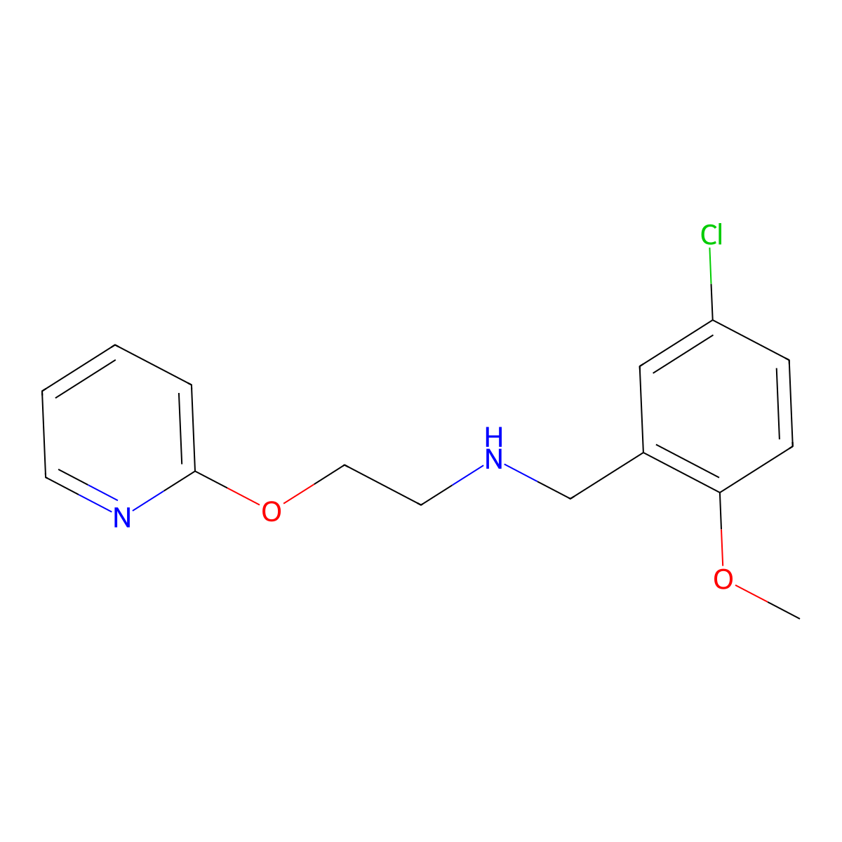 N-(5-chloro-2-methoxybenzyl)-2-(pyridin-2-yloxy)ethanamine molecular structure, CAS 1259078-47-1