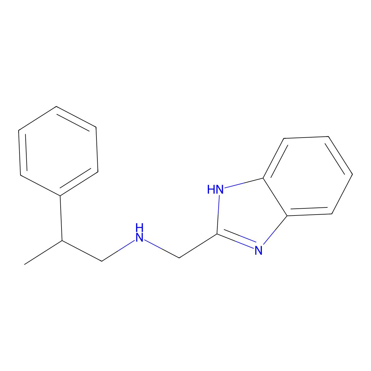 N-(1H-benzimidazol-2-ylmethyl)-N-(2-phenylpropyl)amine molecular structure, CAS 1259078-51-7