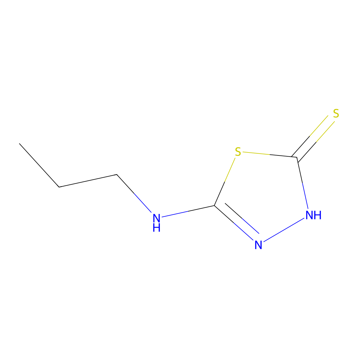5-(Propylamino)-1,3,4-thiadiazole-2-thiol molecular structure, CAS 125908-44-3