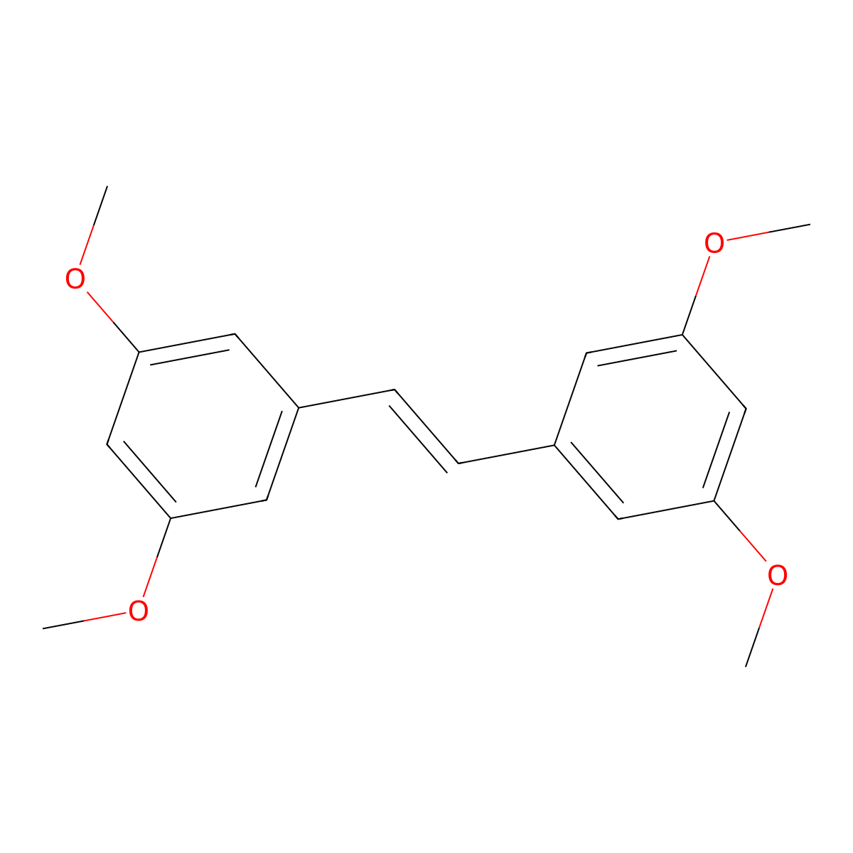 Benzene, 1,1'-(1E)-1,2-ethenediylbis[3,5-dimethoxy- molecular structure, CAS 125910-07-8